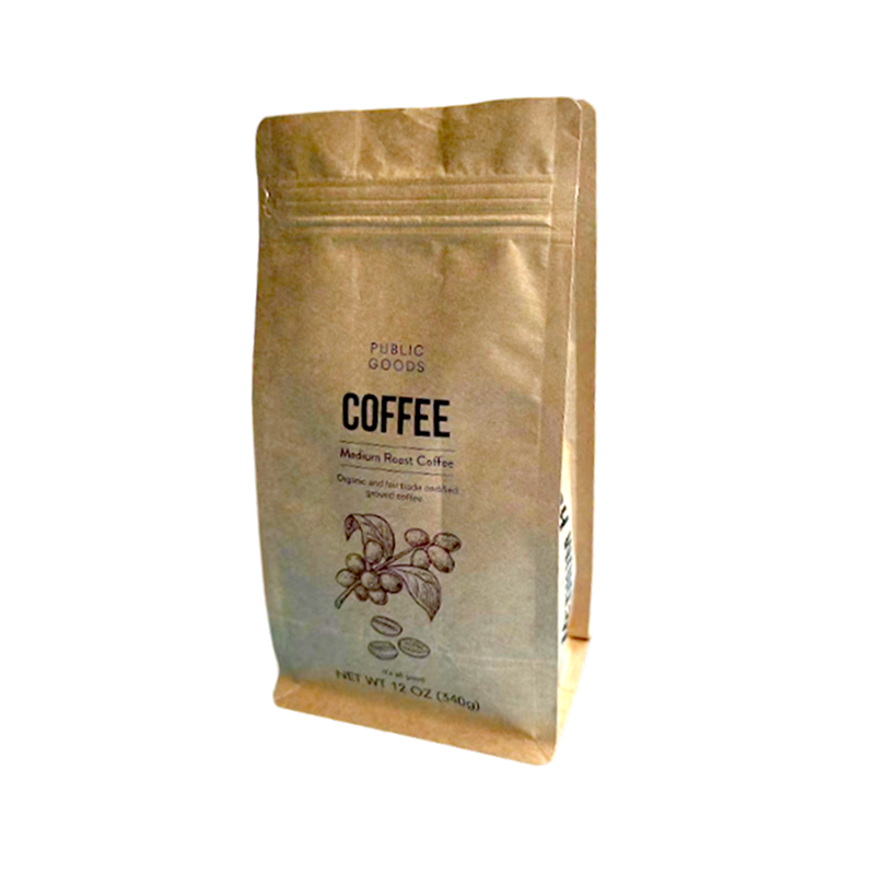 Čvrsta, izdržljiva, prozračna, razgradiva vrećica od kraft papira otporna na trganje