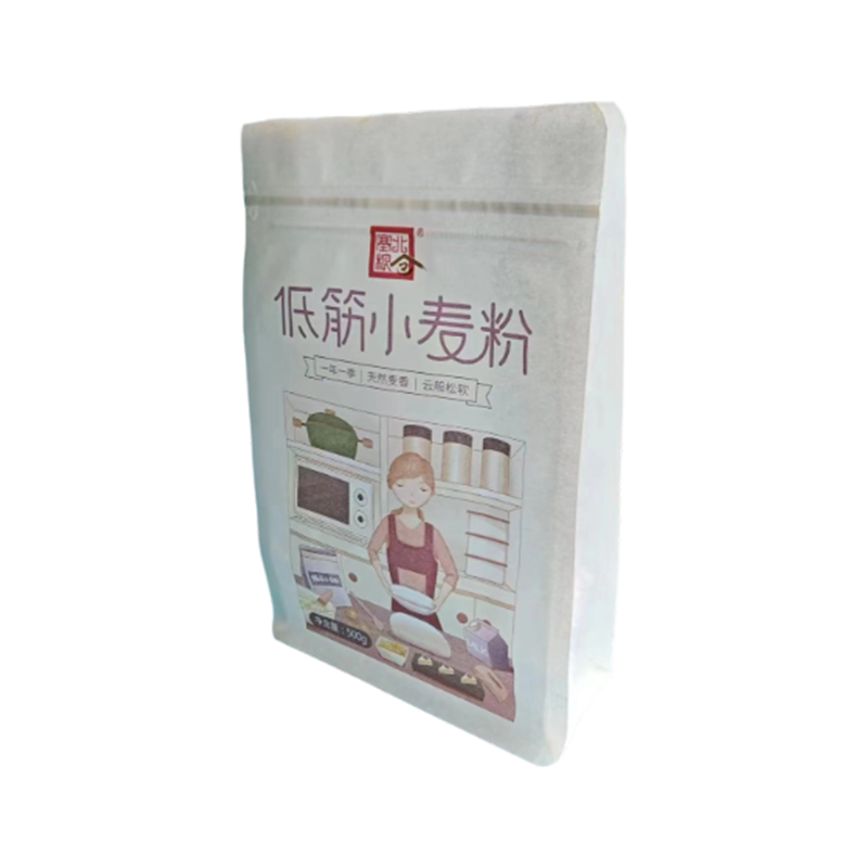 Čvrsta, izdržljiva, prozračna, razgradiva vrećica od kraft papira otporna na trganje